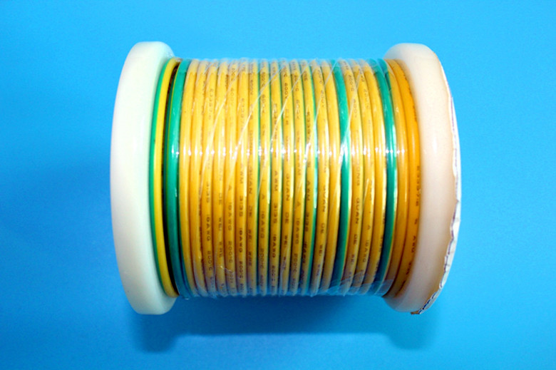 Yellow and Green Silicone Cable with 18AWG UL3135